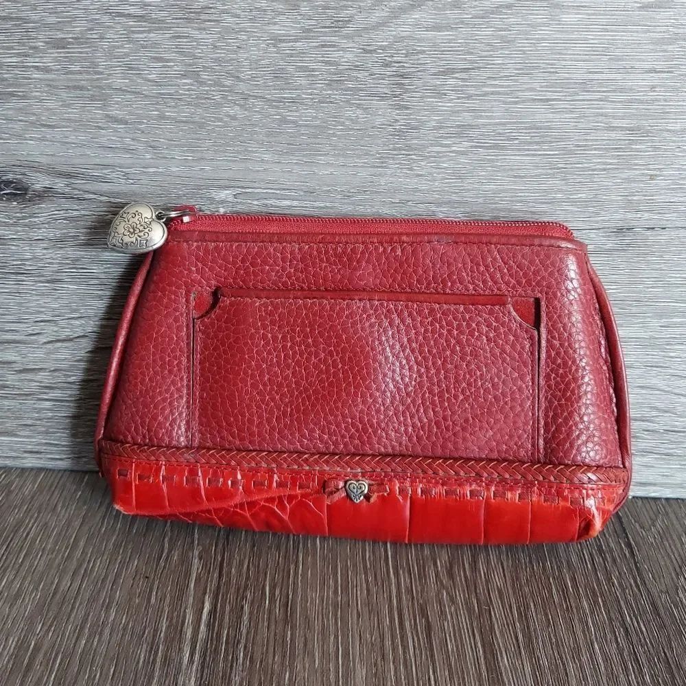 Brighton Red Leather Mini Bag with Mirror
